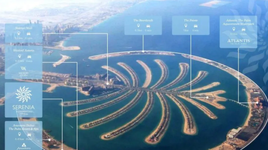 1 غرف نوم شقة في Serenia Residences The Palm, الإمارات العربية المتحدة رقم 166 № 1