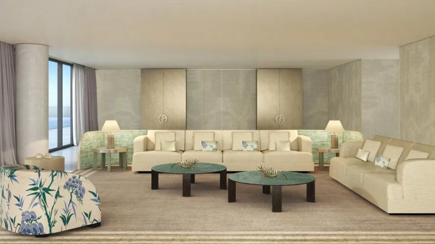 Apartamento de 3 dormitorios en ARMANI BEACH RESIDENCES Palm Jumeirah, UAE No. 372
