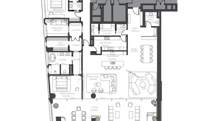 Apartamento de 2 dormitorios en Palm Jumeirah, UAE No. 1239 № 14