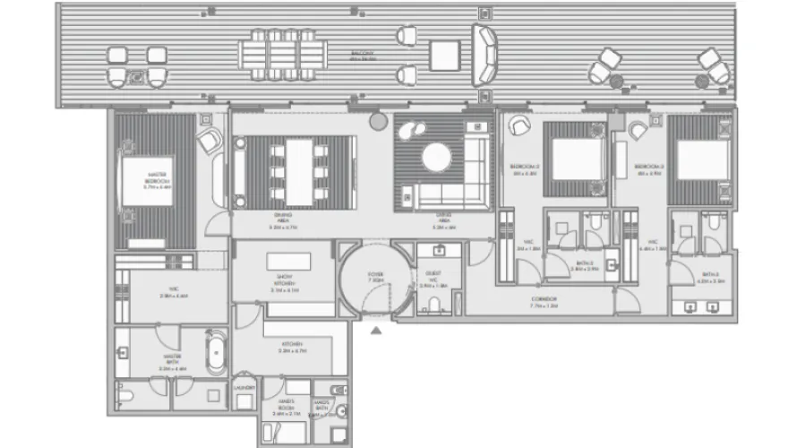 Apartamento de 2 dormitorios en Palm Jumeirah, UAE No. 1236 № 4