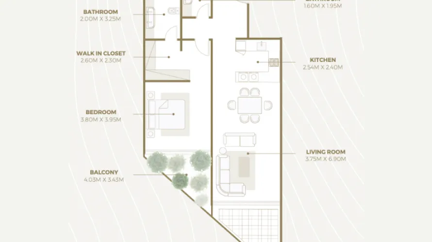 Apartamento de 1 dormitorio en Palm Jumeirah, UAE No. 1240 № 7