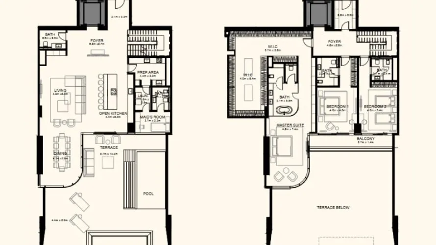Apartamento de 2 dormitorios en Palm Jumeirah, UAE No. 1238 № 9