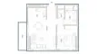1 dormitorio Apartamento plano «TYPE 05A», Serenia District East