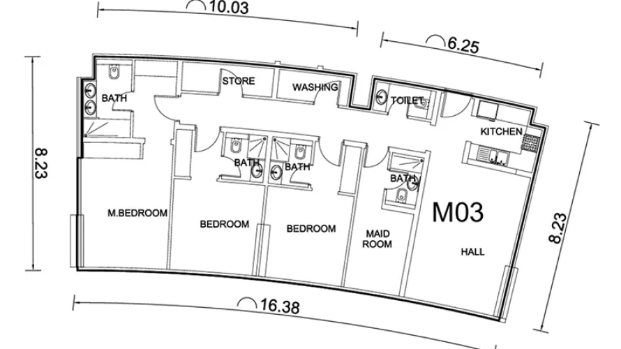 Appartement de Studio à Palm Jumeirah, UAE No. 1224 № 2