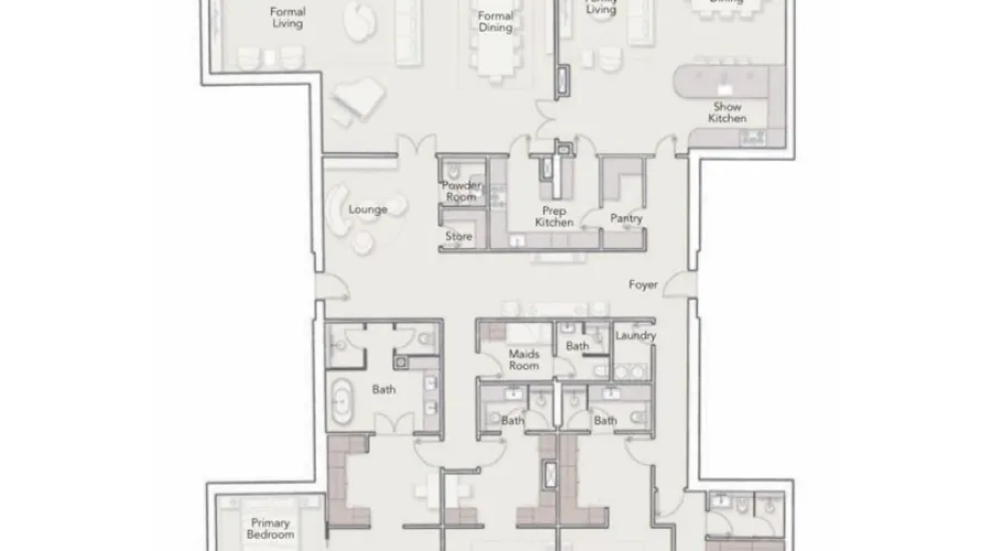 Penthouse de 2 chambres à Palm Jumeirah, UAE No. 1245 № 11