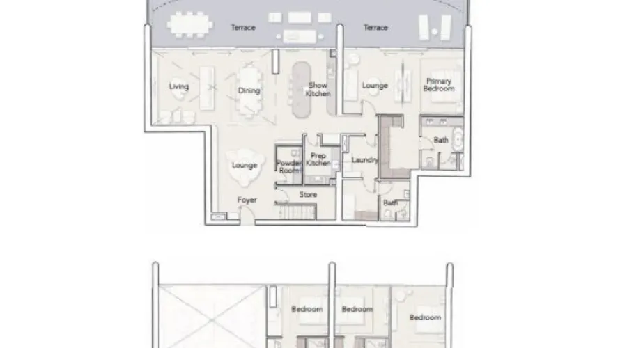 Penthouse de 2 chambres à Palm Jumeirah, UAE No. 1245 № 8