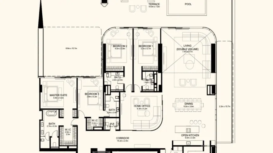 Appartement de 2 chambres à Palm Jumeirah, UAE No. 1238 № 4