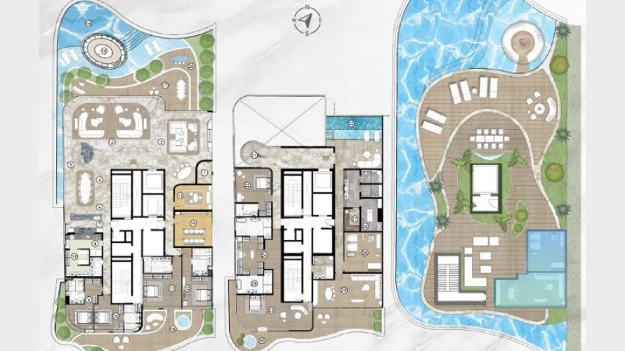 Penthouse de 25 chambres à Palm Jumeirah, UAE No. 1246 № 4