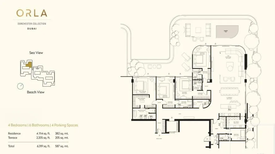 Appartement de 4 chambres à Palm Jumeirah, UAE No. 1107 № 10
