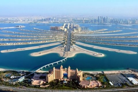 Пальма Джумейра - искусственный остров в Дубае