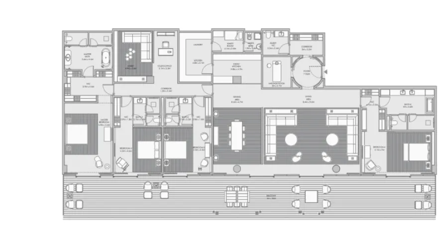 Квартира с 2 спальнями в  Пальма Джумейра, Дубай, ОАЭ №1236 № 5