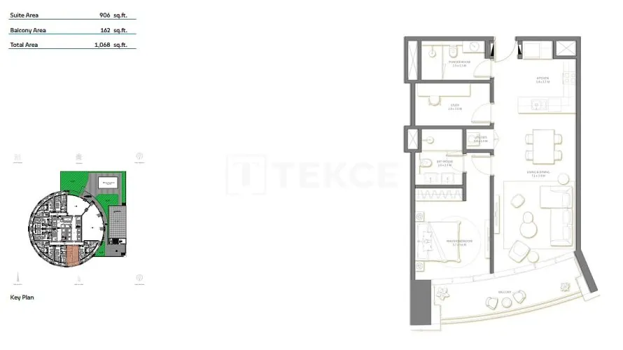 Дуплекс с 2 спальнями в Пальма Джумейра, Дубай, ОАЭ №2585 № 14