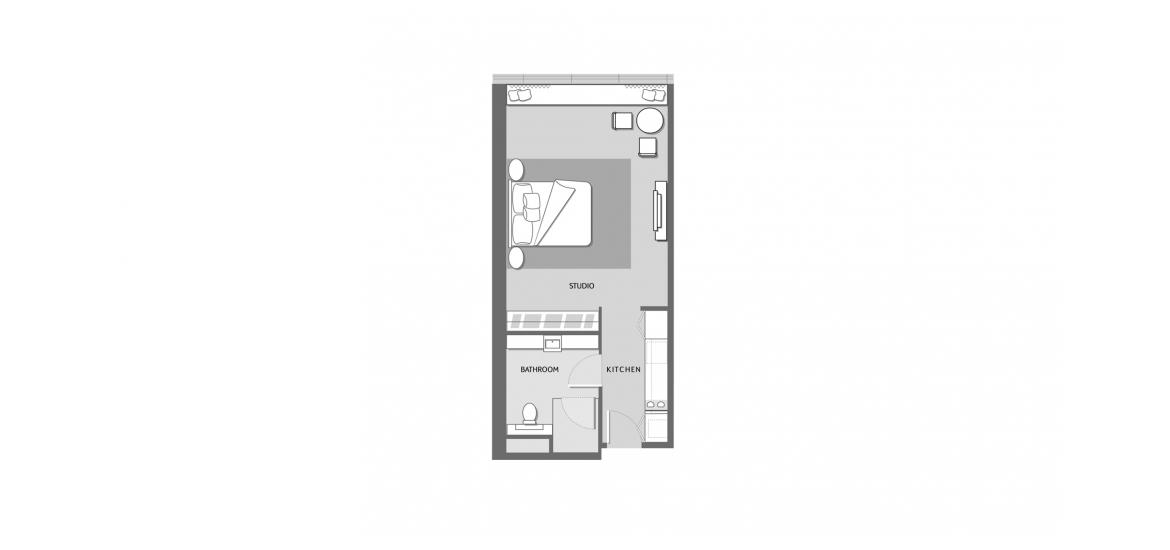 Floor plan «A», 1 room in THE PALM TOWER