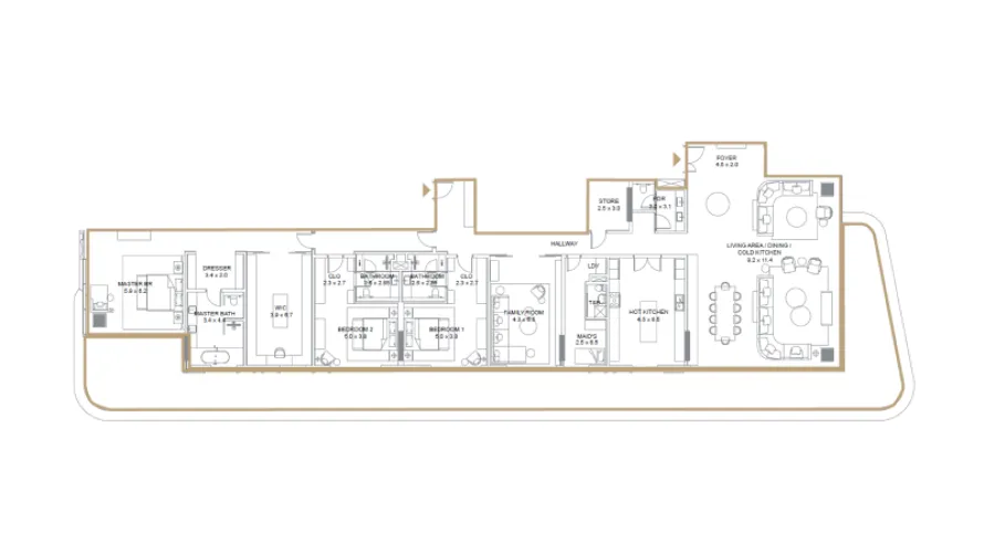 1 bedroom apartment for sale , Palm Jumeirah, Dubai, UAE No. 1237 № 5
