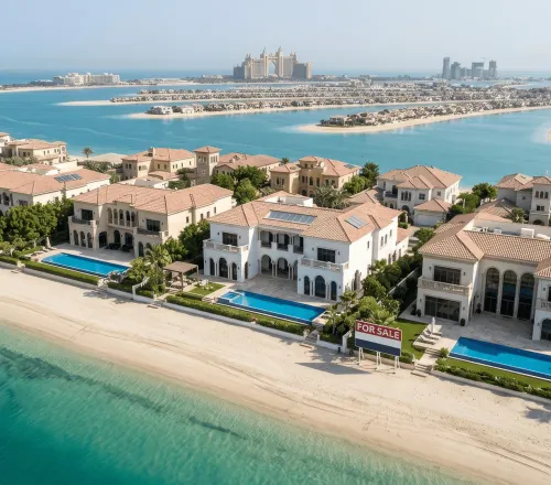 Palm Jumeirah – Dubai's flagship luxury property location. Villa prices rose by 24% over the year № 4