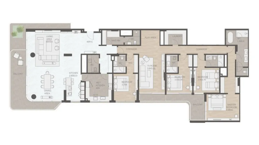 1 bedroom apartment for sale , Palm Jumeirah, Dubai, UAE No. 1232 № 2