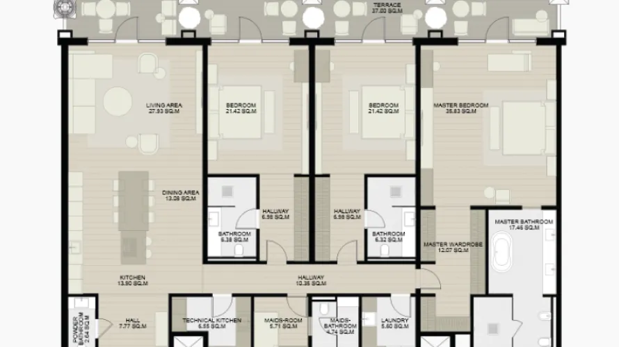 2 bedrooms apartment for sale , Palm Jumeirah, Dubai, UAE No. 1242 № 6