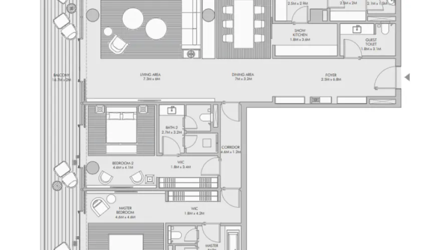2 bedrooms apartment for sale , Palm Jumeirah, Dubai, UAE No. 1236 № 3