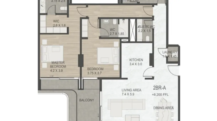 1 bedroom apartment for sale , Palm Jumeirah, Dubai, UAE No. 1232