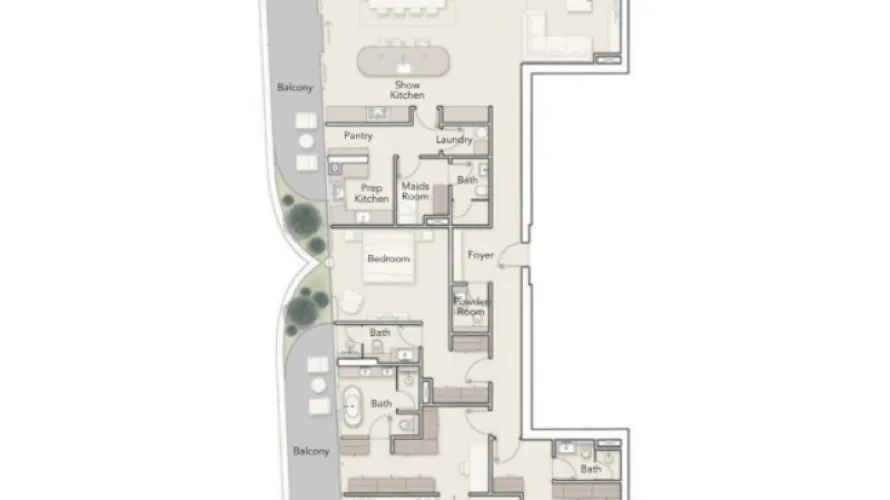 2 bedrooms penthouse for sale , Palm Jumeirah, Dubai, UAE No. 1245 № 4