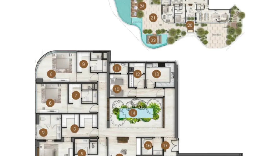 2 bedrooms apartment for sale , Palm Jumeirah, Dubai, UAE No. 1231 № 11