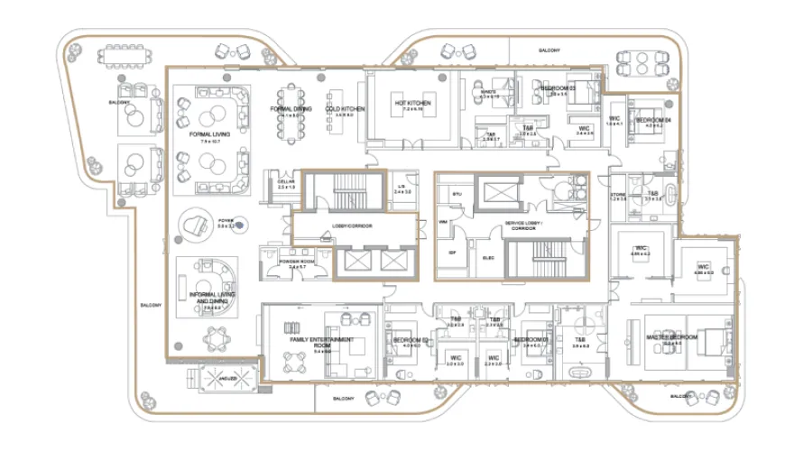 1 bedroom apartment for sale , Palm Jumeirah, Dubai, UAE No. 1237 № 8