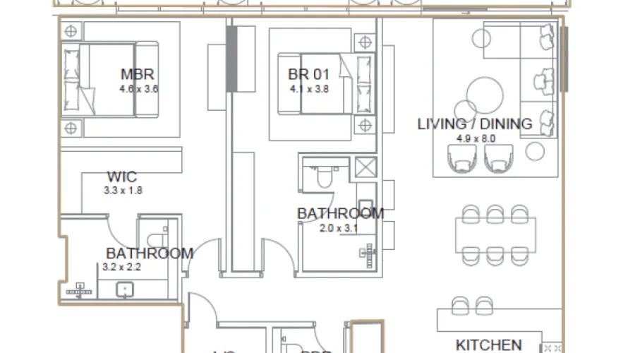 1 bedroom apartment for sale , Palm Jumeirah, Dubai, UAE No. 1237 № 3
