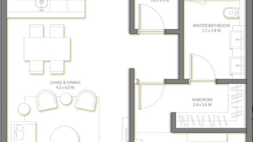 1 bedroom apartment for sale, Palm Jumeirah, Dubai, UAE No. 2846 № 1
